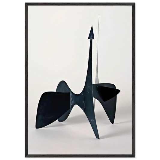 TEODELAPIO MAQUETTE II 1962 - Alexander Calder 70x100 cm / 28x40 inches Framed Art Print – Black Wooden Frame