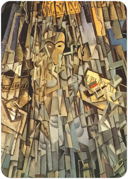 CUBIST SELF PORTRAIT By Salvador Dali Pack of 10 Post Cards | Salvador Dali Post Cards | A6 (10.5 x 14.8 cm) - 4.1 x 5.8 inches