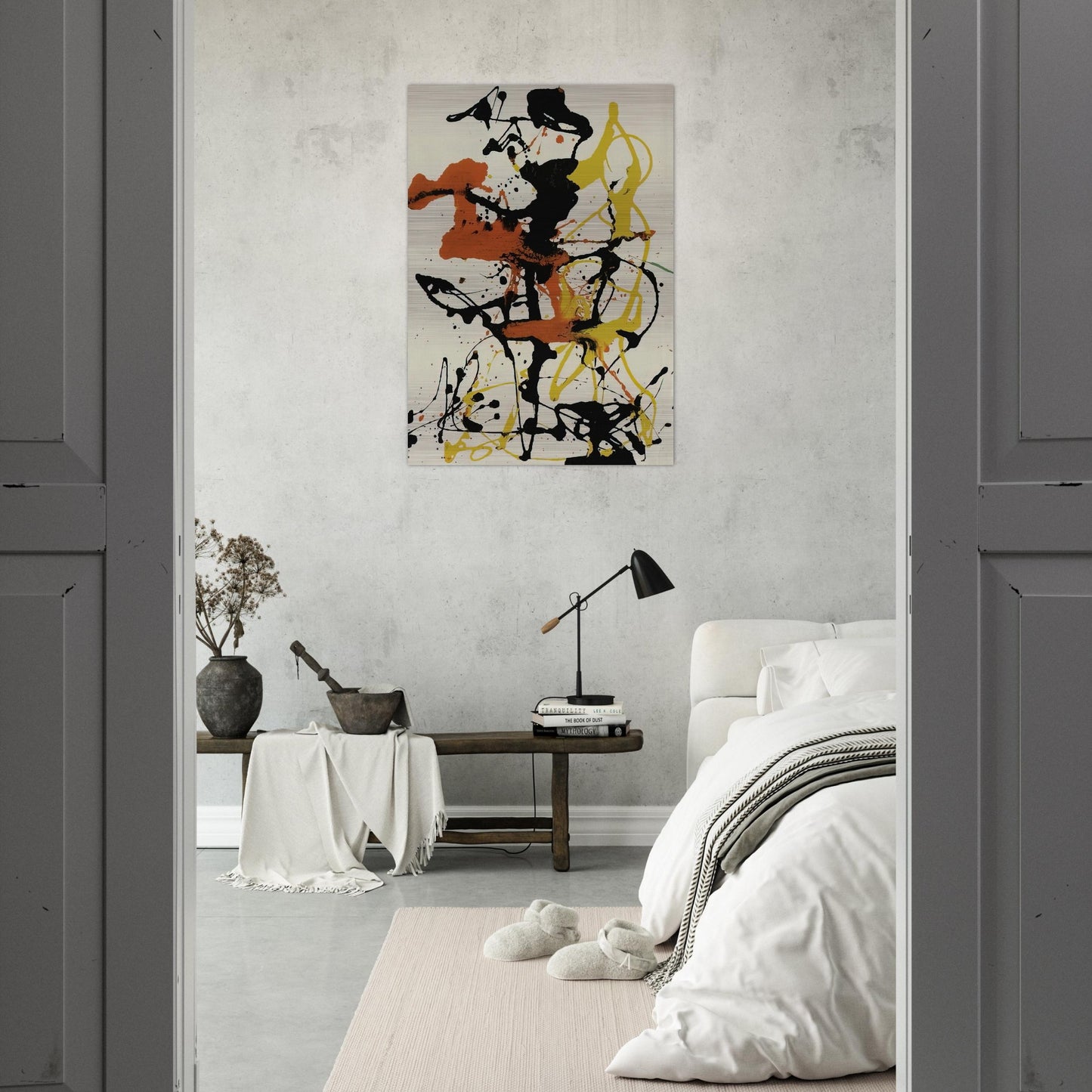 NUMBER 26 1949 - Jackson Pollock Brushed Aluminum Print - 70x100 cm / 28x40 inches | Jackson Pollock Aluminum Print | Jackson Pollock Prints