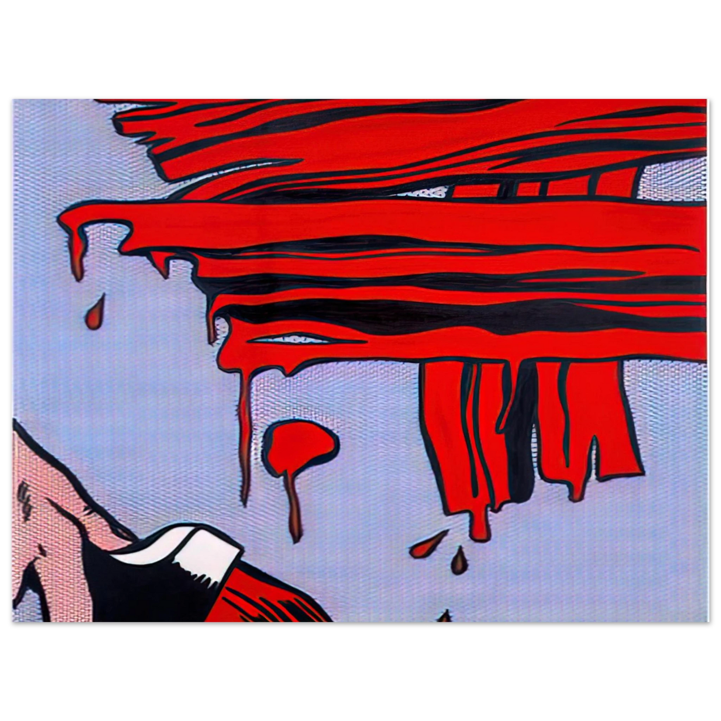 Roy Lichtenstein - BRUSHSTROKES 1965  75x100 cm / 30x40inches Fine Art Poster