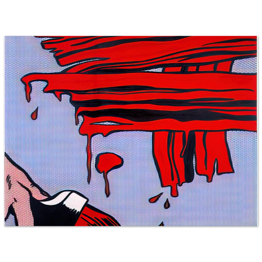 Roy Lichtenstein - BRUSHSTROKES 1965  75x100 cm / 30x40inches Fine Art Poster