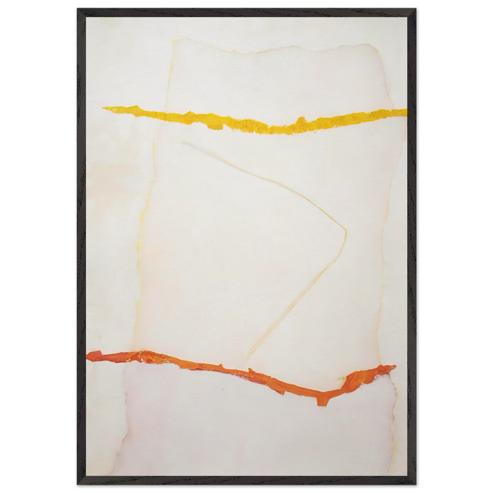 Infinity Field Lefkada Series 2 - 1978 - Theodoros Stamos 70x100 cm / 28x40 inches Framed Art Print – Black Wooden Frame