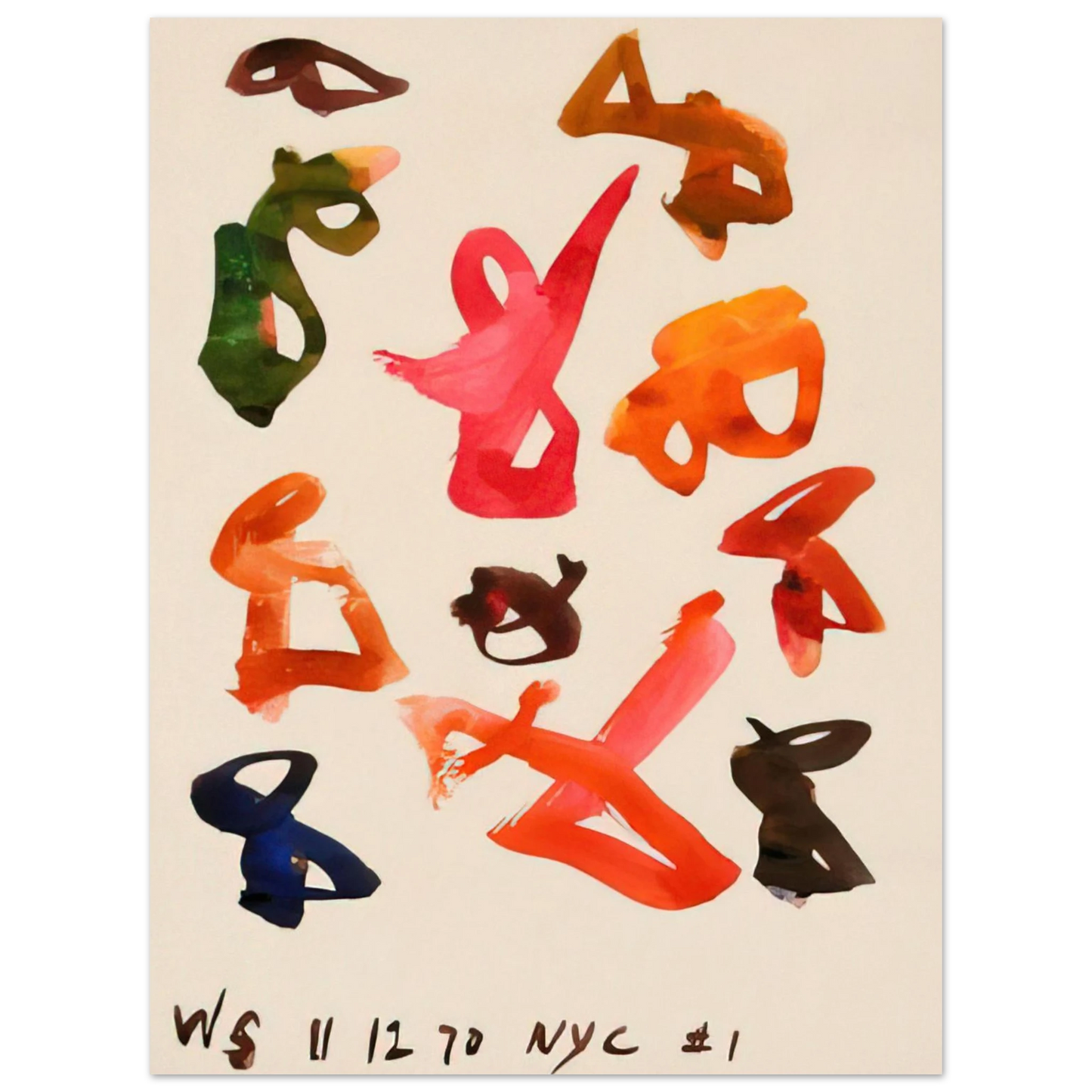 William Saroyan - # 1 NYC - 1970  75x100 cm / 30x40inches Fine Art Poster