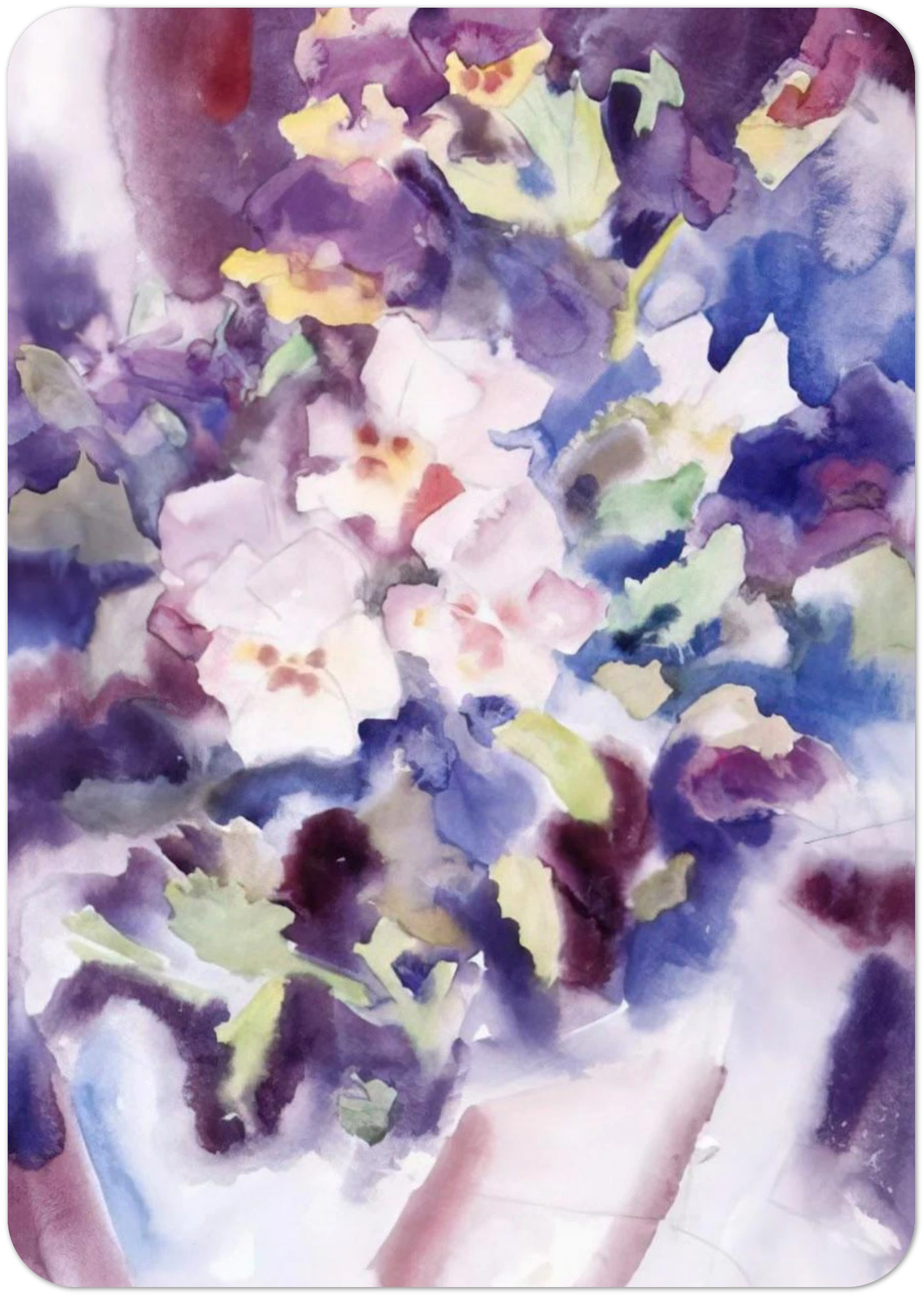 Pansies - 1915 By Charles Demuth Pack of 10 Post Cards | Charles Demuth Post Cards | A6 (10.5 x 14.8 cm) - 4.1 x 5.8 inches
