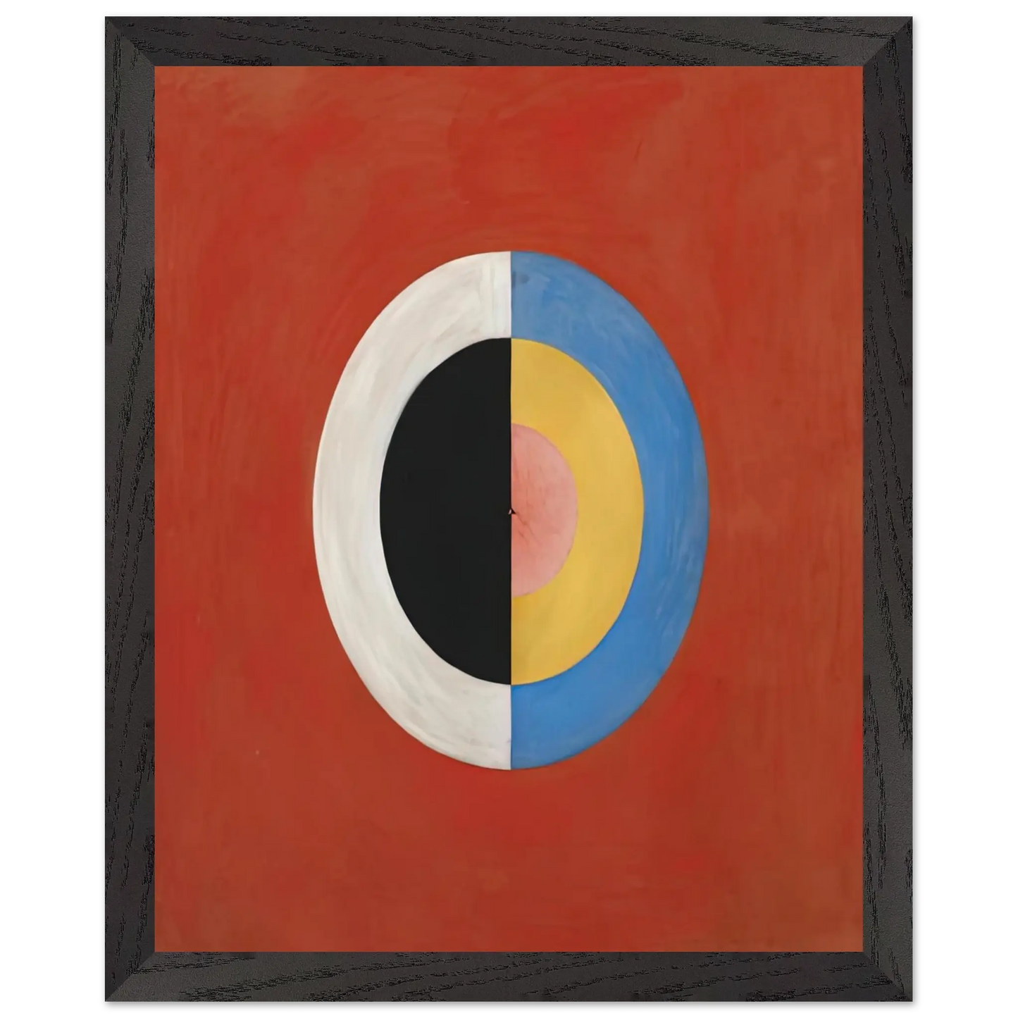 Hilma af Klint - THE SWAN NO 17 1915 0 Wall art - 13x18 cm / 5x7 Inches - Premium Wooden Framed Poster With Fine Art Paper - Black frame