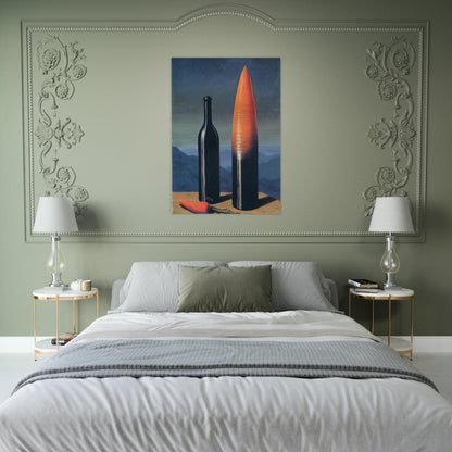 THE EXPLANATION 1952 - Rene Magritte Brushed Aluminum Print - 70x100 cm / 28x40 inches | Rene Magritte Aluminum Print | Rene Magritte Prints