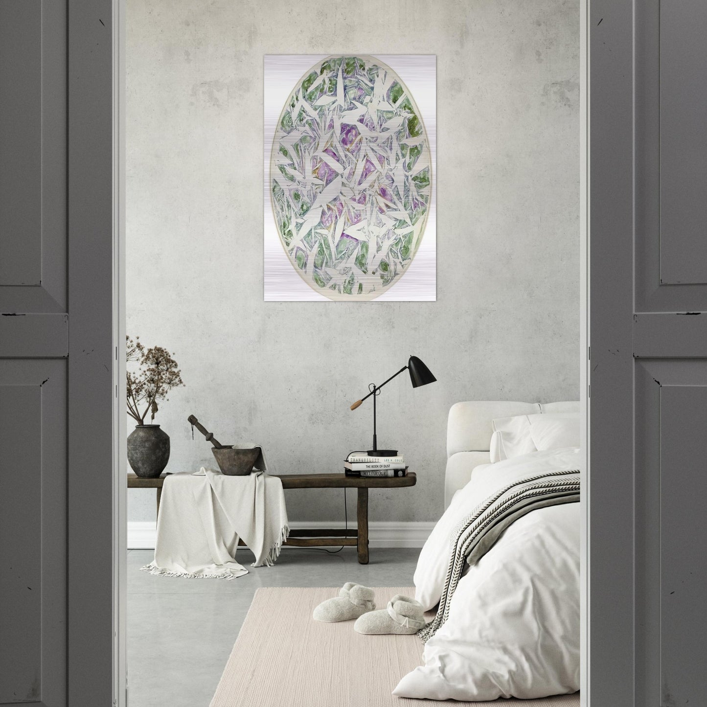 Untitled - Tachisme - Simon Hantai Brushed Aluminum Print - 70x100 cm / 28x40 inches | Simon Hantai Aluminum Print | Simon Hantai Prints