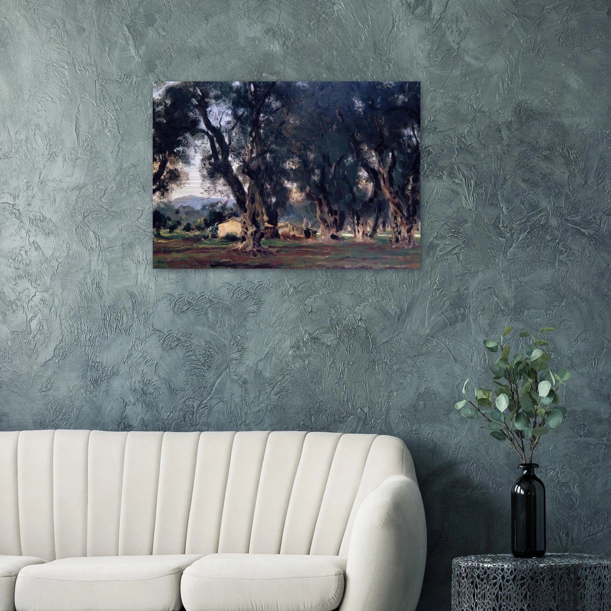 Olive Trees at Corfu - John Singer Sargent Brushed Aluminum Print - 70x100 cm / 28x40 inches | John Singer Sargent Aluminum Print | John Singer Sargent Prints