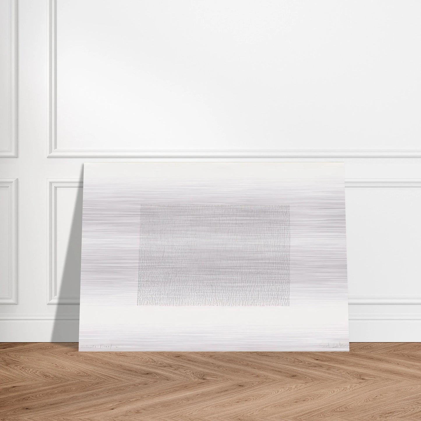 Vertical Lines, Not Touching - Sol LeWitt Brushed Aluminum Print - 70x100 cm / 28x40 inches | Sol LeWitt Aluminum Print | Sol LeWitt Prints