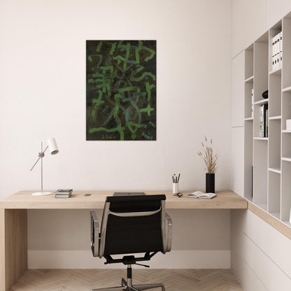 Green - 1948 - Bradley Walker Tomlin Brushed Aluminum Print - 70x100 cm / 28x40 inches | Bradley Walker Tomlin Aluminum Print | Bradley Walker Tomlin Prints