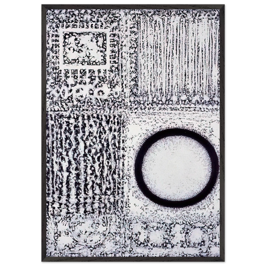 Circle by the Falling Waters - 1980 - Richard Pousette-Dart 70x100 cm / 28x40 inches Framed Art Print – Black Wooden Frame
