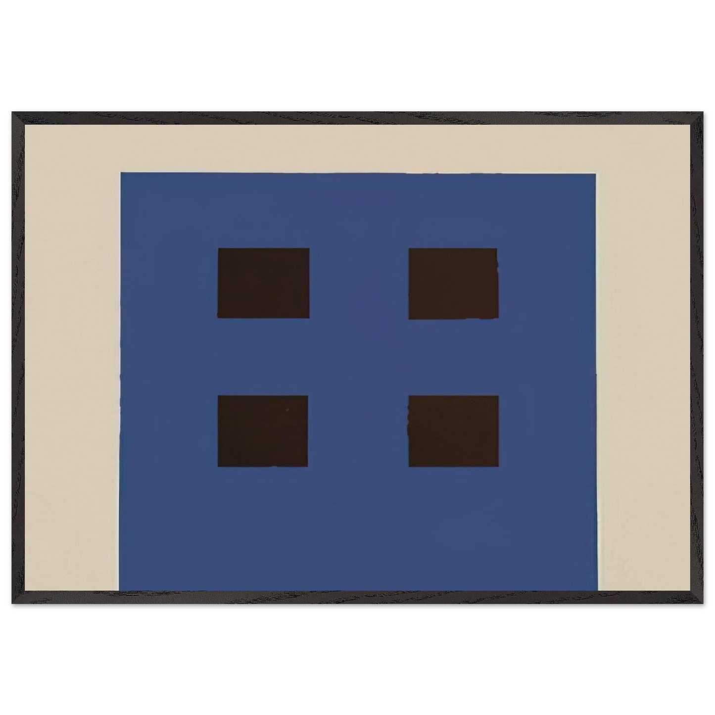 Apartment House - 1981 - Peter Halley 70x100 cm / 28x40 inches Framed Art Print – Black Wooden Frame