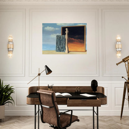 COMPOSITION ON A SEASHORE 1935 - Rene Magritte Brushed Aluminum Print - 70x100 cm / 28x40 inches | Rene Magritte Aluminum Print | Rene Magritte Prints