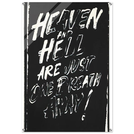 Heaven and Hell Are Just One Breath Away! - Andy Warhol Acrylic Print - 70x100 cm / 28x40″ inches