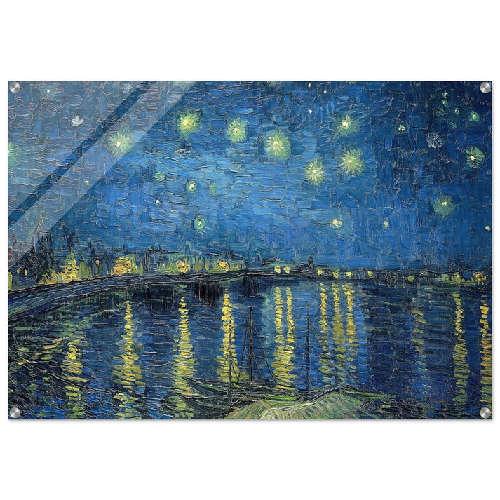 Starry Night Over the Rhone - Vincent van Gogh Acrylic Print - 70x100 cm / 28x40″ inches