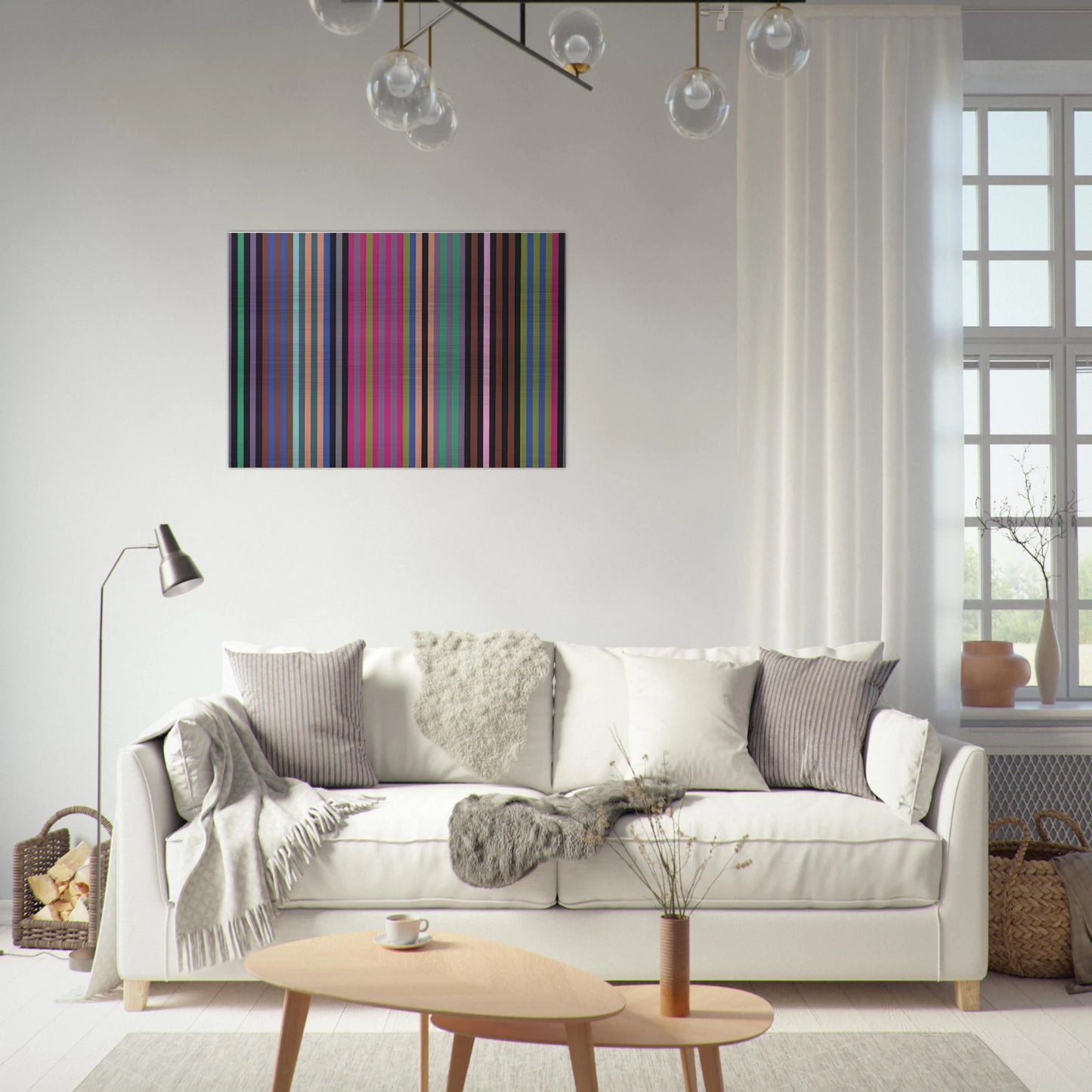 King Kong - 1969 - Gene Davis Brushed Aluminum Print - 70x100 cm / 28x40 inches | Gene Davis Aluminum Print | Gene Davis Prints