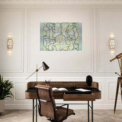 Second Letter Zen Spring - 2009 - Brice Marden Brushed Aluminum Print - 70x100 cm / 28x40 inches | Brice Marden Aluminum Print | Brice Marden Prints