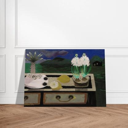 The White Hyacinth - 1984 - Mary Fedden Brushed Aluminum Print - 70x100 cm / 28x40 inches | Mary Fedden Aluminum Print | Mary Fedden Prints