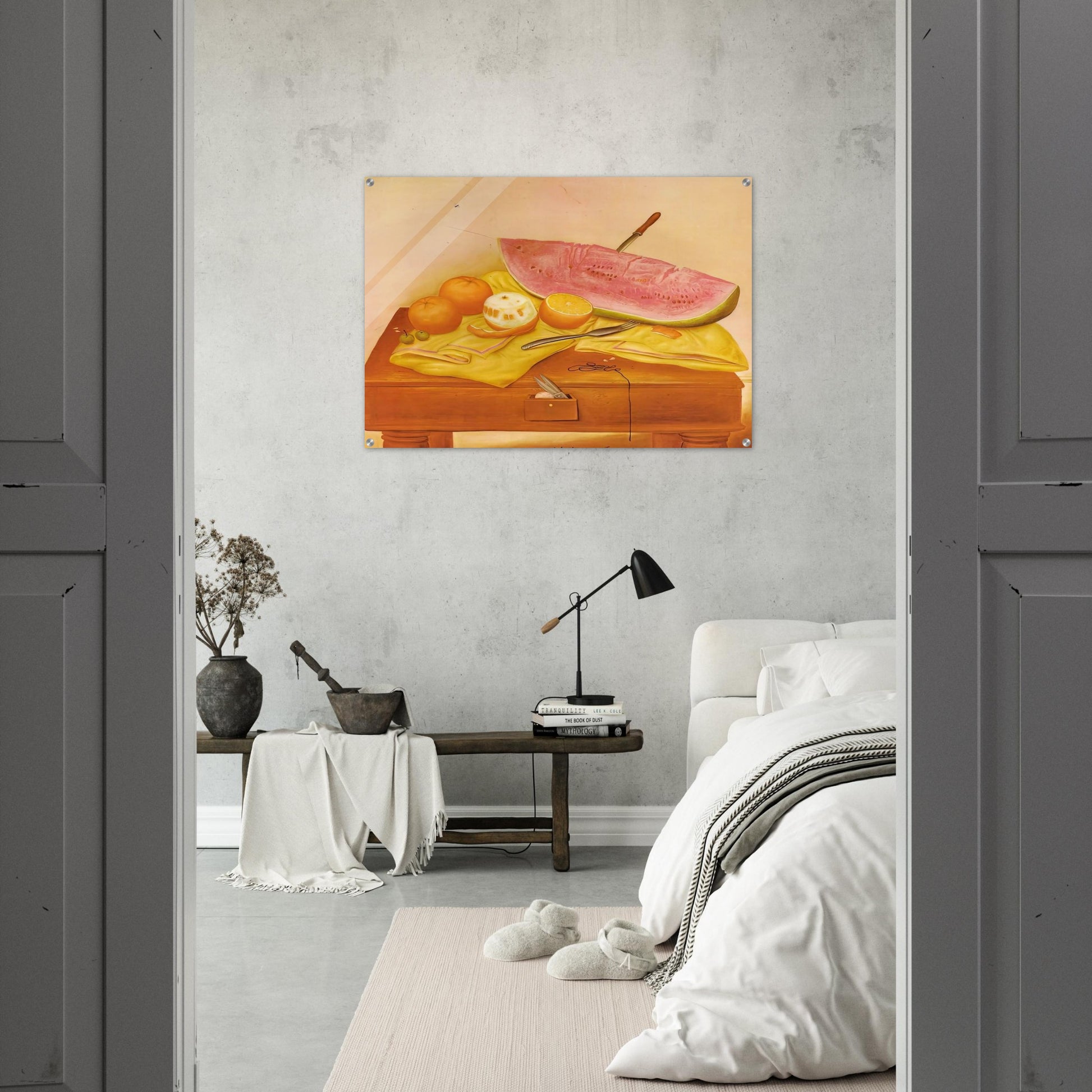 WATERMELONS AND ORANGES - Fernando Botero Acrylic Print - 70x100 cm / 28x40″ inches