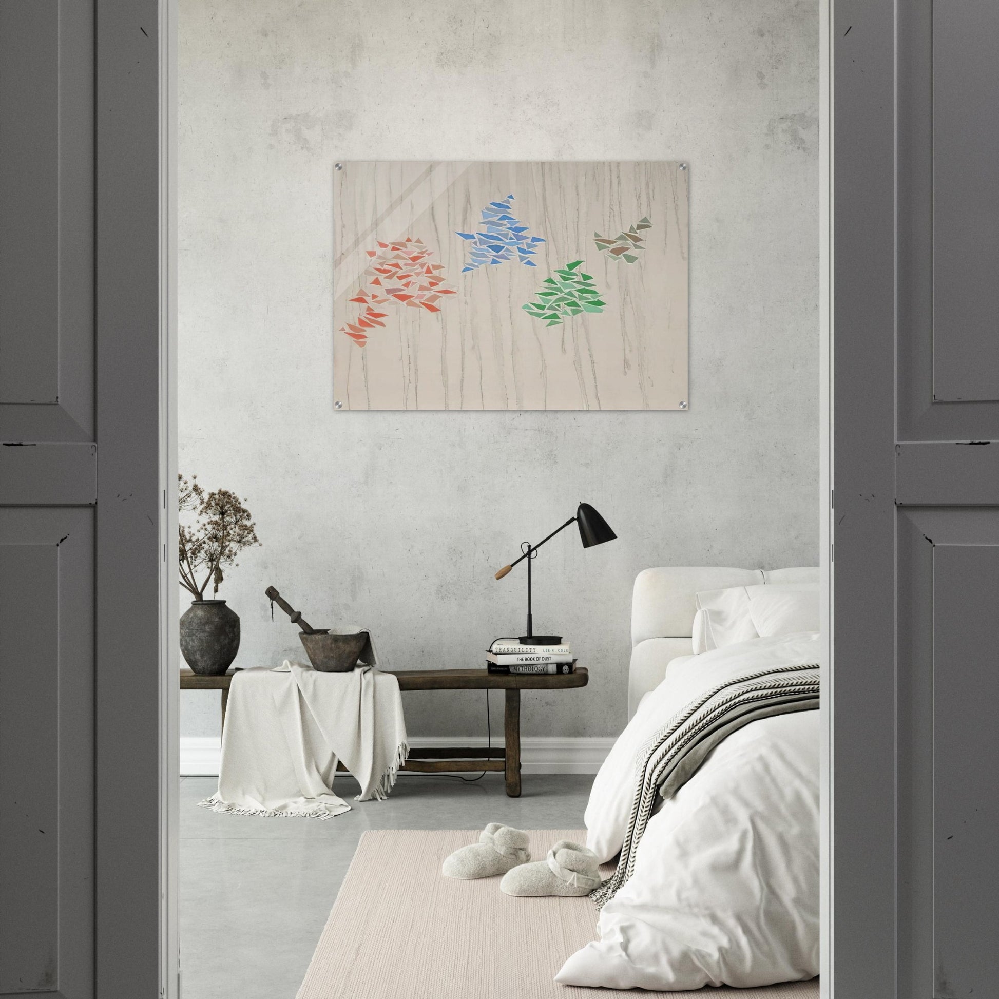 Colors on Gray - 1975 - Robert Goodnough Acrylic Print - 70x100 cm / 28x40″ inches