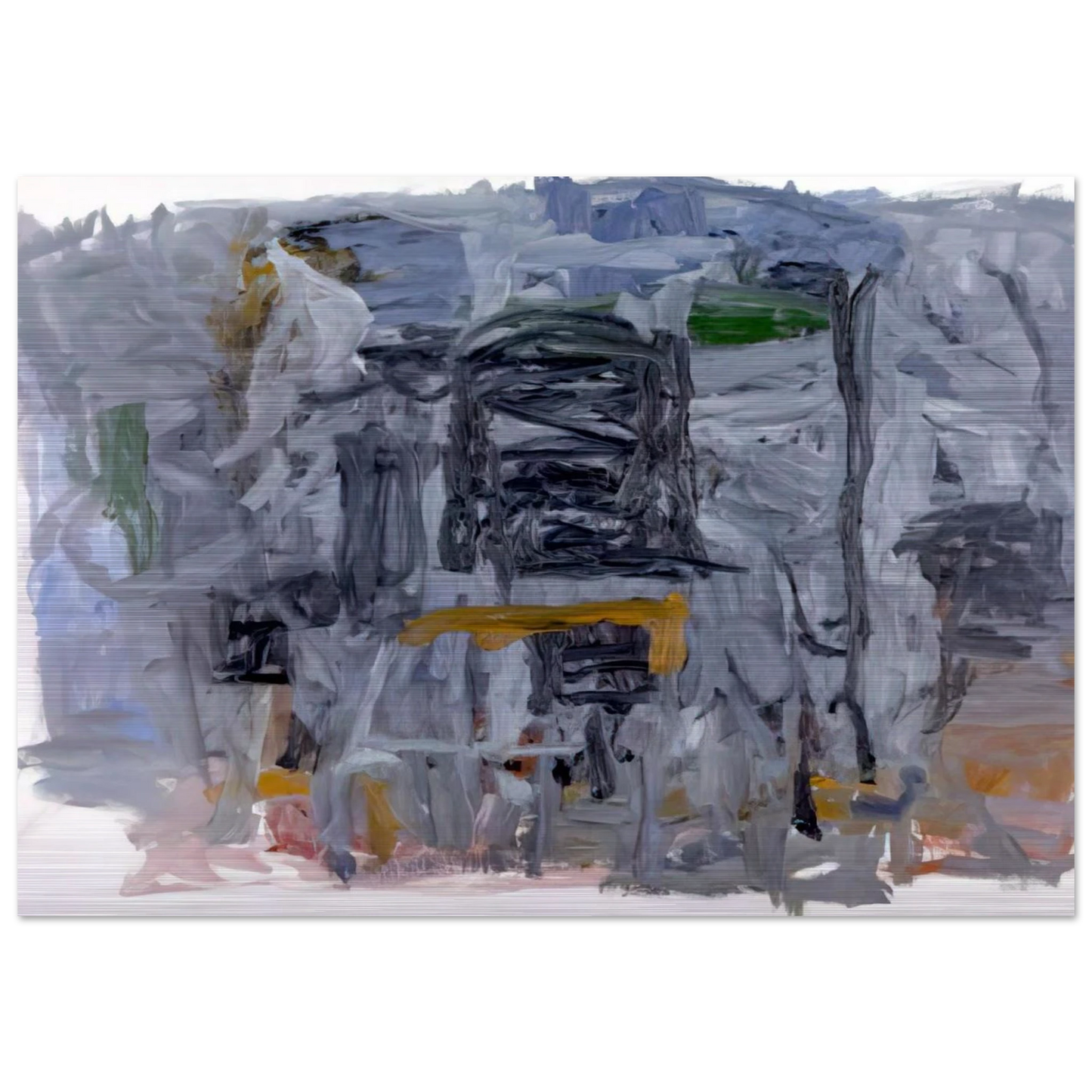 CLOSE UP III 1961 - Philip Guston Brushed Aluminum Print - 70x100 cm / 28x40 inches | Philip Guston Aluminum Print | Philip Guston Prints