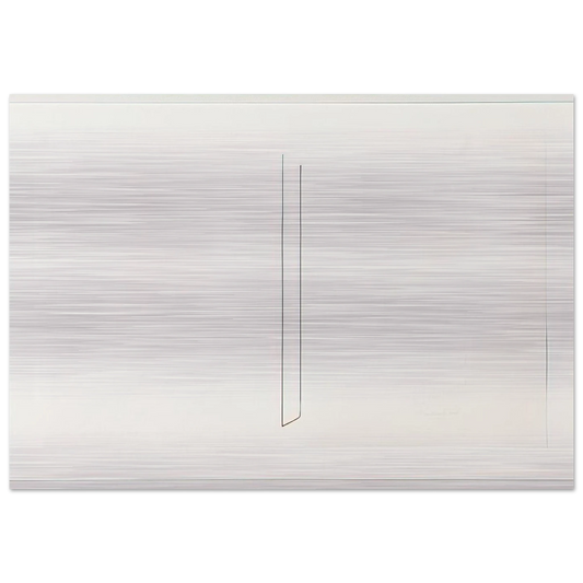 Untitled - 1975 - Fred Sandback Brushed Aluminum Print - 70x100 cm / 28x40 inches | Fred Sandback Aluminum Print | Fred Sandback Prints