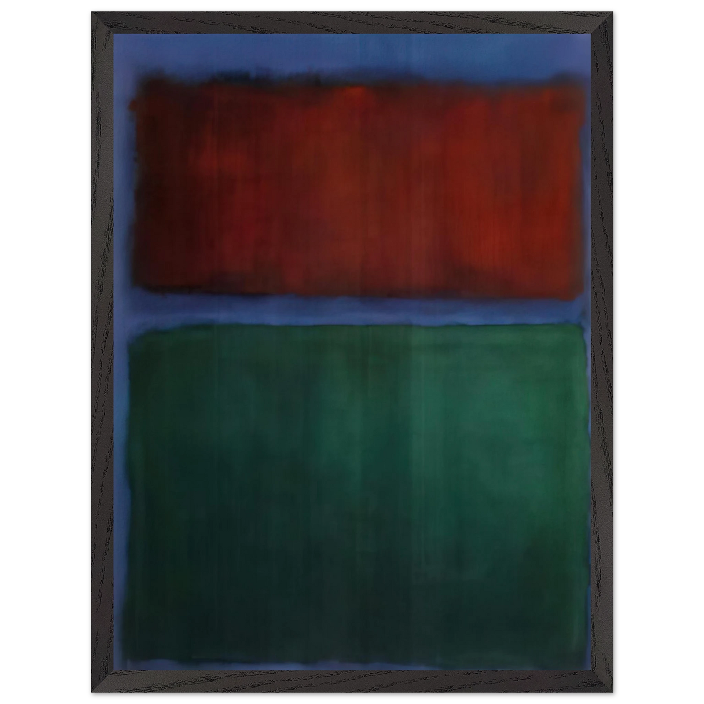 Mark Rothko - Earth and Green - 1955 Wall Art - 21x29.7 cm / 8x12" - Premium Wooden Framed Poster With Fine Art Paper-canvas - White frame