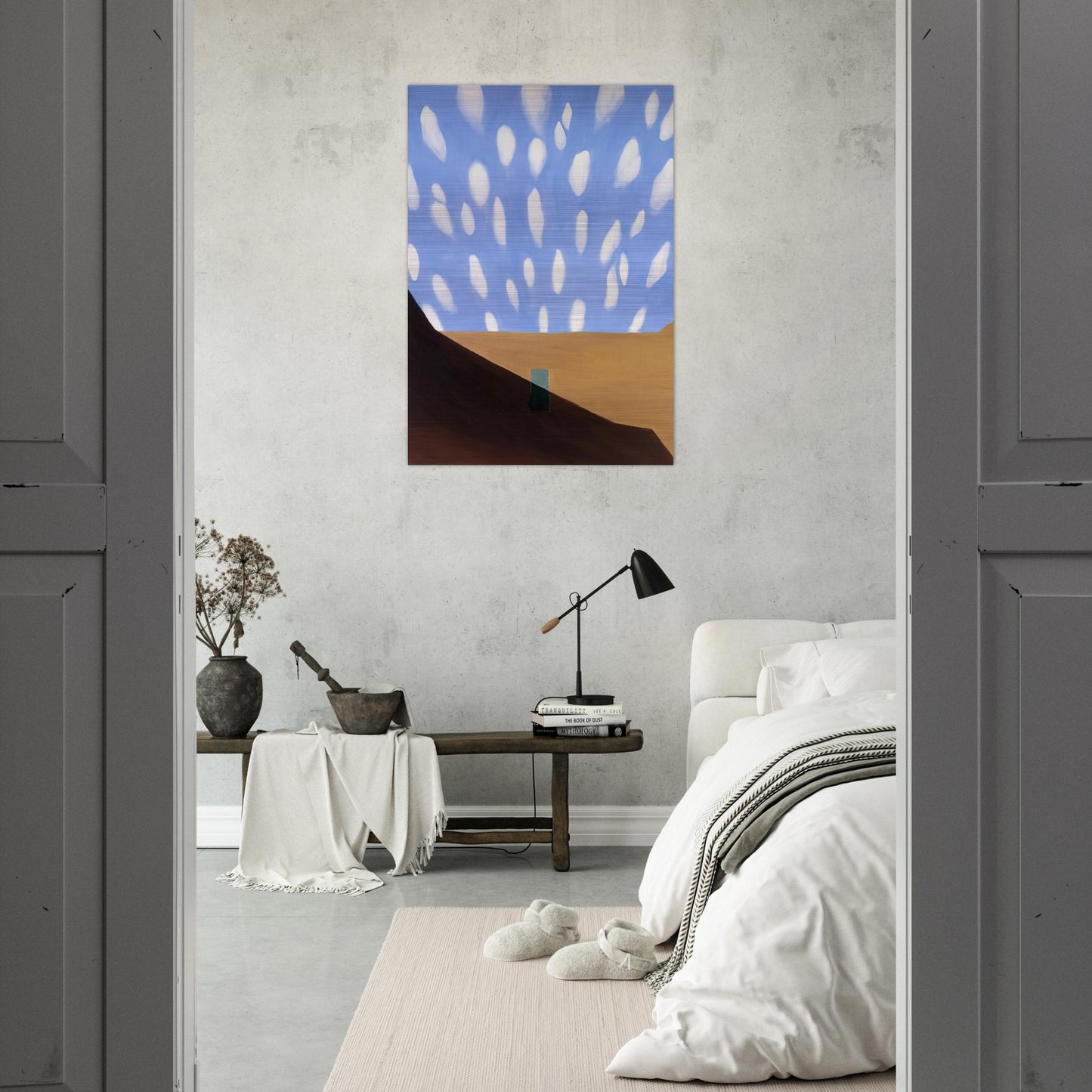 In the Patio VIII - Georgia O'Keeffe Brushed Aluminum Print - 70x100 cm / 28x40 inches | Georgia O'Keeffe Aluminum Print | Georgia O'Keeffe Prints