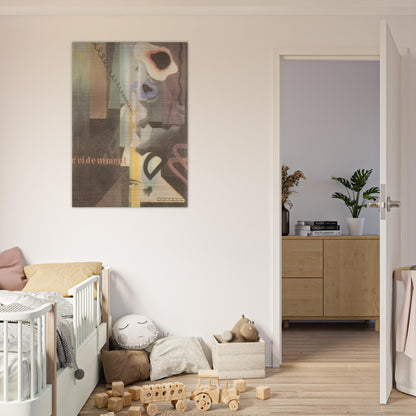Composizione Paesaggio Dada n. 3 o n. 2 - 1921 - Julius Evola Brushed Aluminum Print - 70x100 cm / 28x40 inches | Julius Evola Aluminum Print | Julius Evola Prints