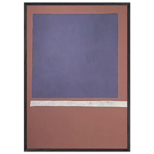Grand Blue Sun-Box - 1969 - Theodoros Stamos 70x100 cm / 28x40 inches Framed Art Print – Black Wooden Frame