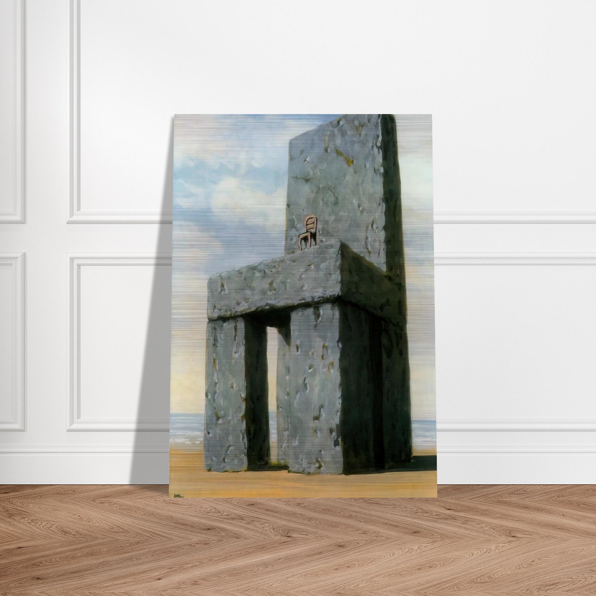 THE LEGEND OF THE CENTURIES 1950 - Rene Magritte Brushed Aluminum Print - 70x100 cm / 28x40 inches | Rene Magritte Aluminum Print | Rene Magritte Prints