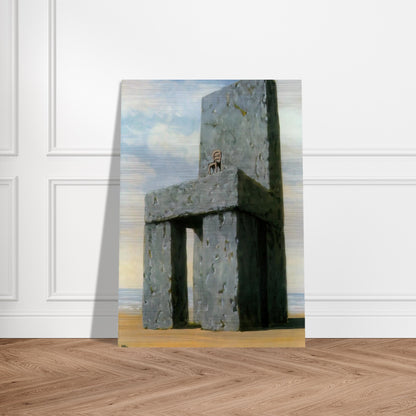 THE LEGEND OF THE CENTURIES 1950 - Rene Magritte Brushed Aluminum Print - 70x100 cm / 28x40 inches | Rene Magritte Aluminum Print | Rene Magritte Prints