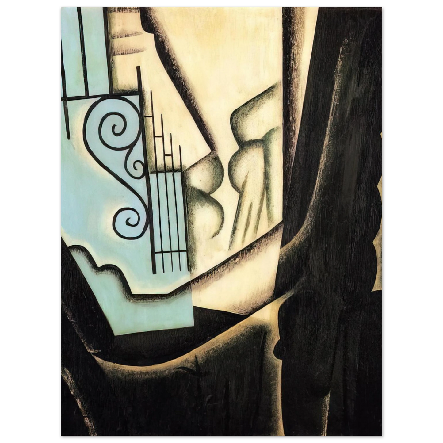 Juan Gris - THE GARDEN 1916  75x100 cm / 30x40inches Fine Art Poster