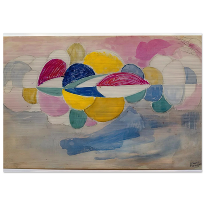 UNTITLED 1969 - Louise Bourgeois Brushed Aluminum Print - 70x100 cm / 28x40 inches | Louise Bourgeois Aluminum Print | Louise Bourgeois Prints
