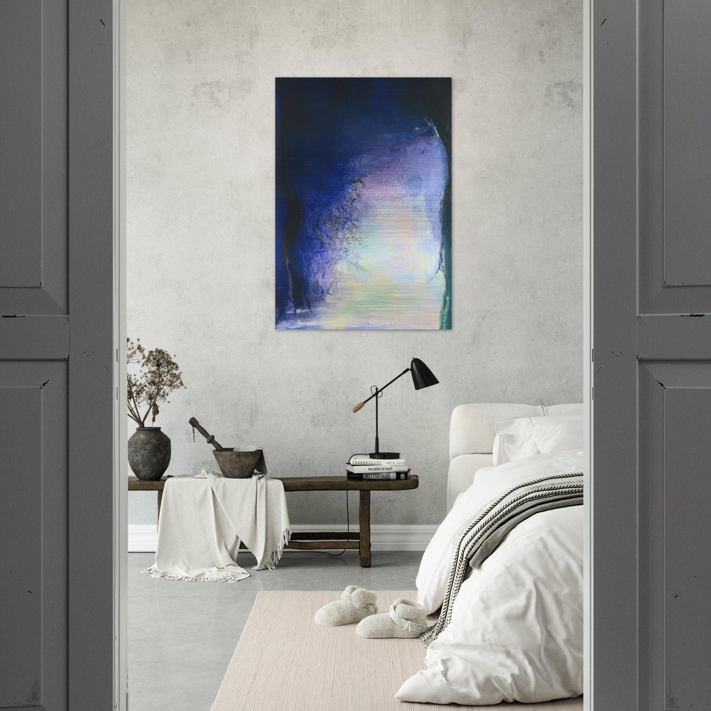 AFTER THE ECLIPSE 11 AUGUST 99 1999 - Zao Wou-Ki Brushed Aluminum Print - 70x100 cm / 28x40 inches | Zao Wou-Ki Aluminum Print | Zao Wou-Ki Prints