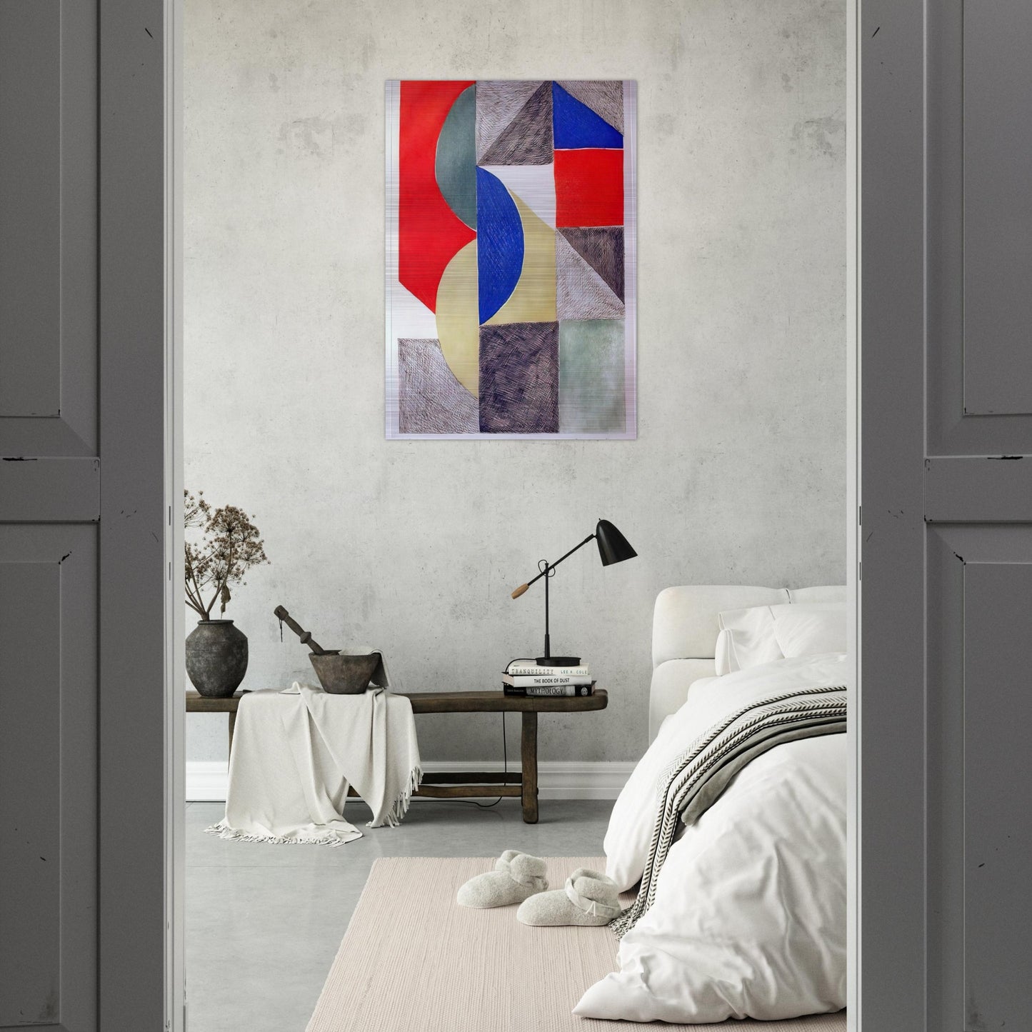 ABSTRACT COMPOSITION - Sonia Delaunay Brushed Aluminum Print - 70x100 cm / 28x40 inches | Sonia Delaunay Aluminum Print | Sonia Delaunay Prints