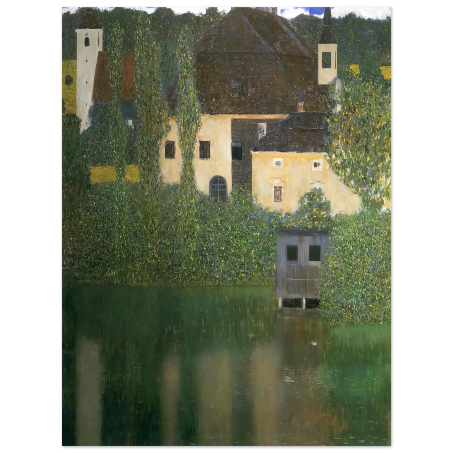 Gustav Klimt - WATER CASTLE  75x100 cm / 30x40inches Fine Art Poster