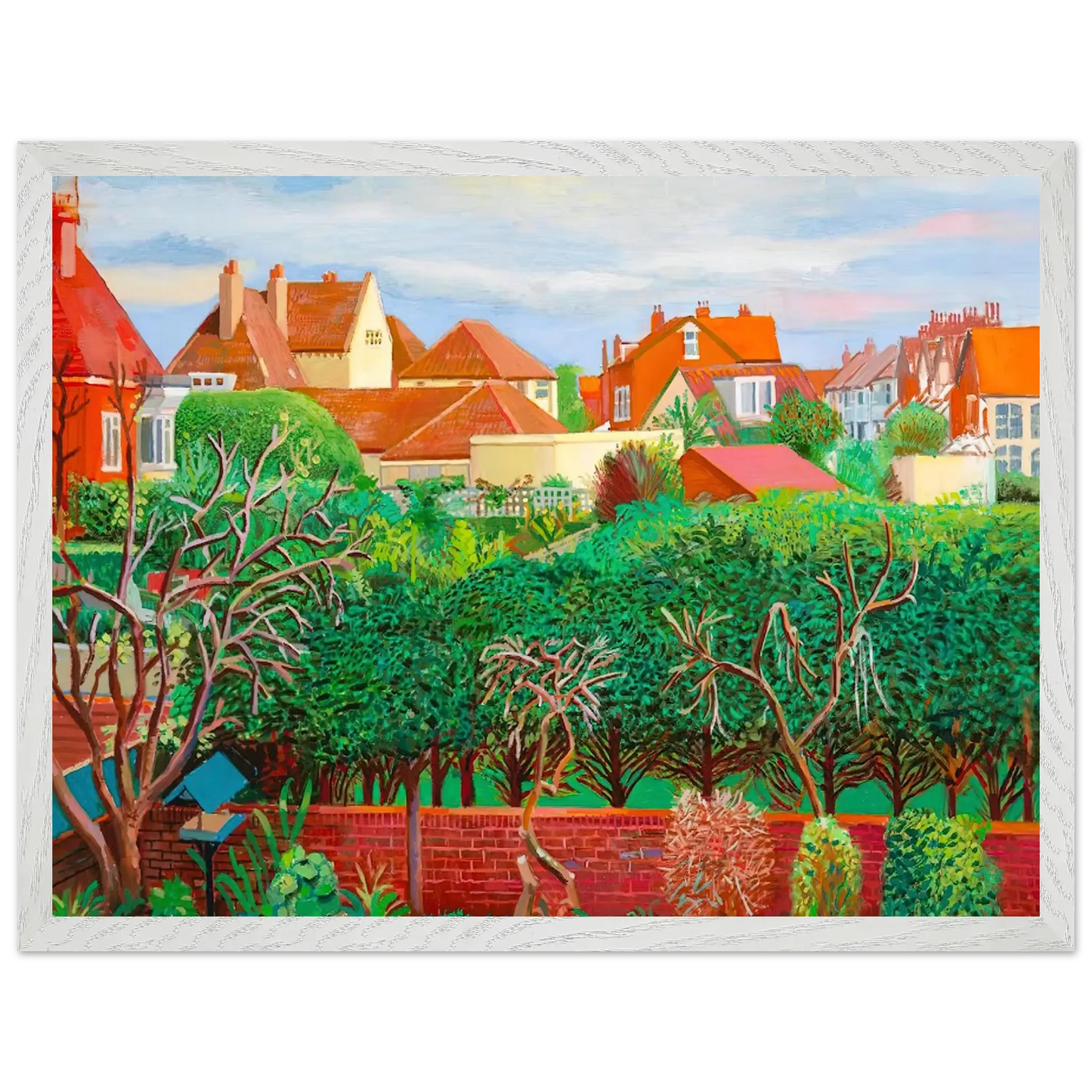 David Hockney - David Hockney Wall art - 30x45 cm / 12x18 Inches - Premium Wooden Framed Poster With Fine Art Paper - Black frame