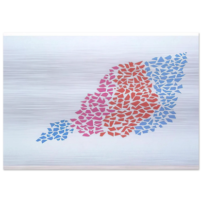 Confetti Pattern Portfolio #2 - 1973 - Robert Goodnough Brushed Aluminum Print - 70x100 cm / 28x40 inches | Robert Goodnough Aluminum Print | Robert Goodnough Prints