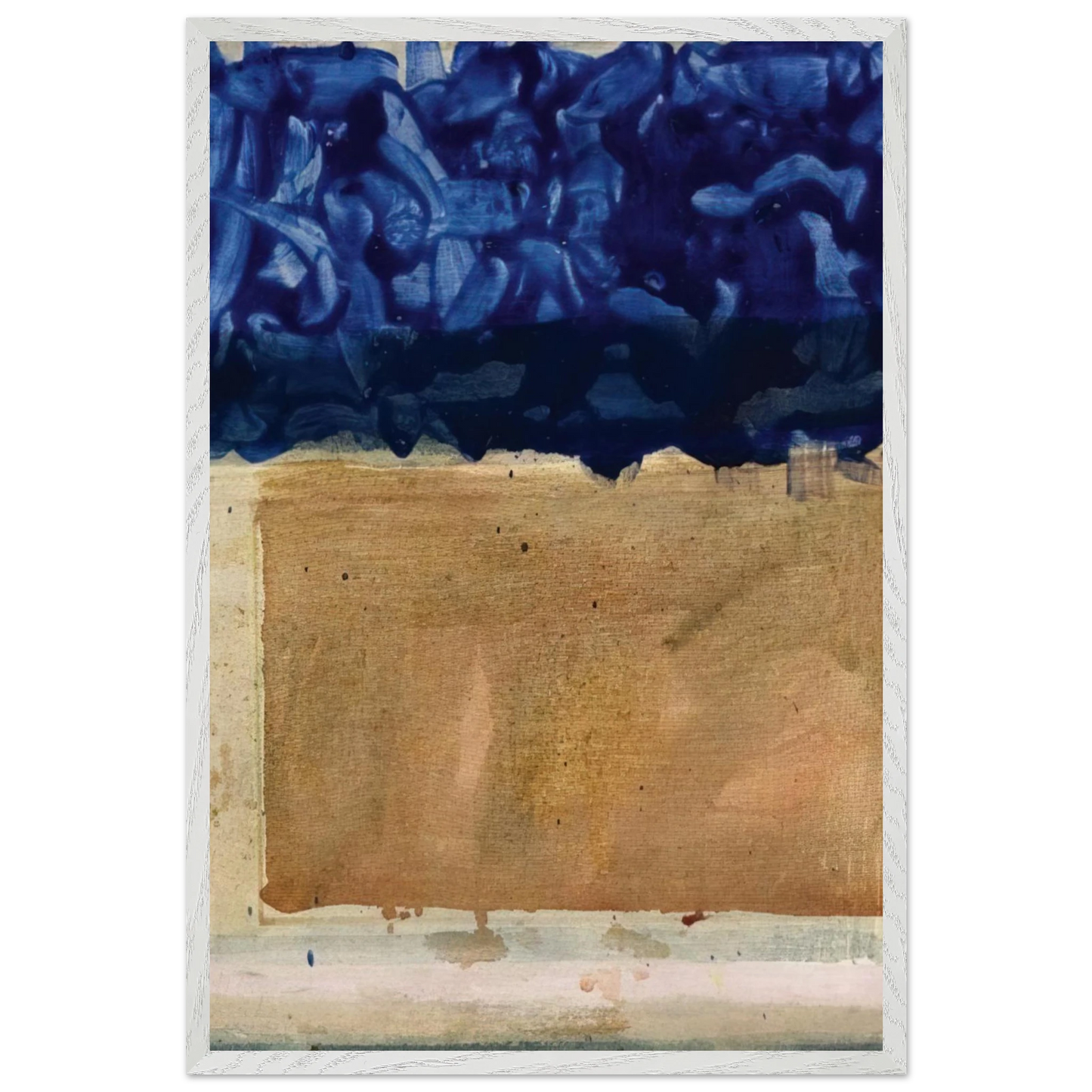 Helen Frankenthaler - Shoreline - 1952 Wall art - 50x50 cm / 20x20 inches - Fine Art Poster-canvas - -