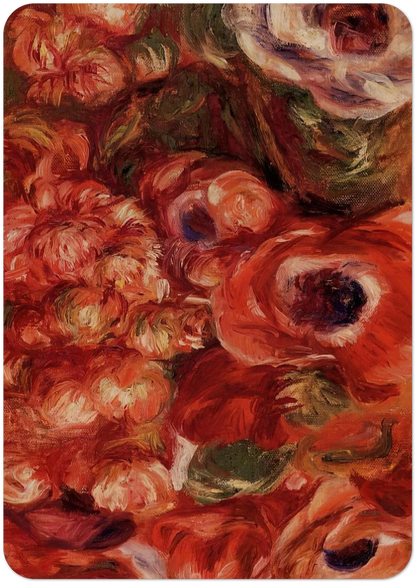Anemonies By Pierre-Auguste Renoir Pack of 10 Post Cards | Pierre-Auguste Renoir Post Cards | A6 (10.5 x 14.8 cm) - 4.1 x 5.8 inches
