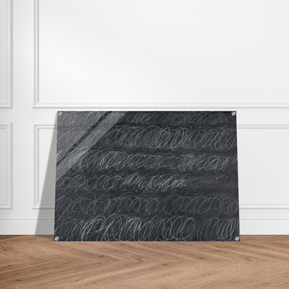 Cold Stream - Cy Twombly Acrylic Print - 70x100 cm / 28x40″ inches