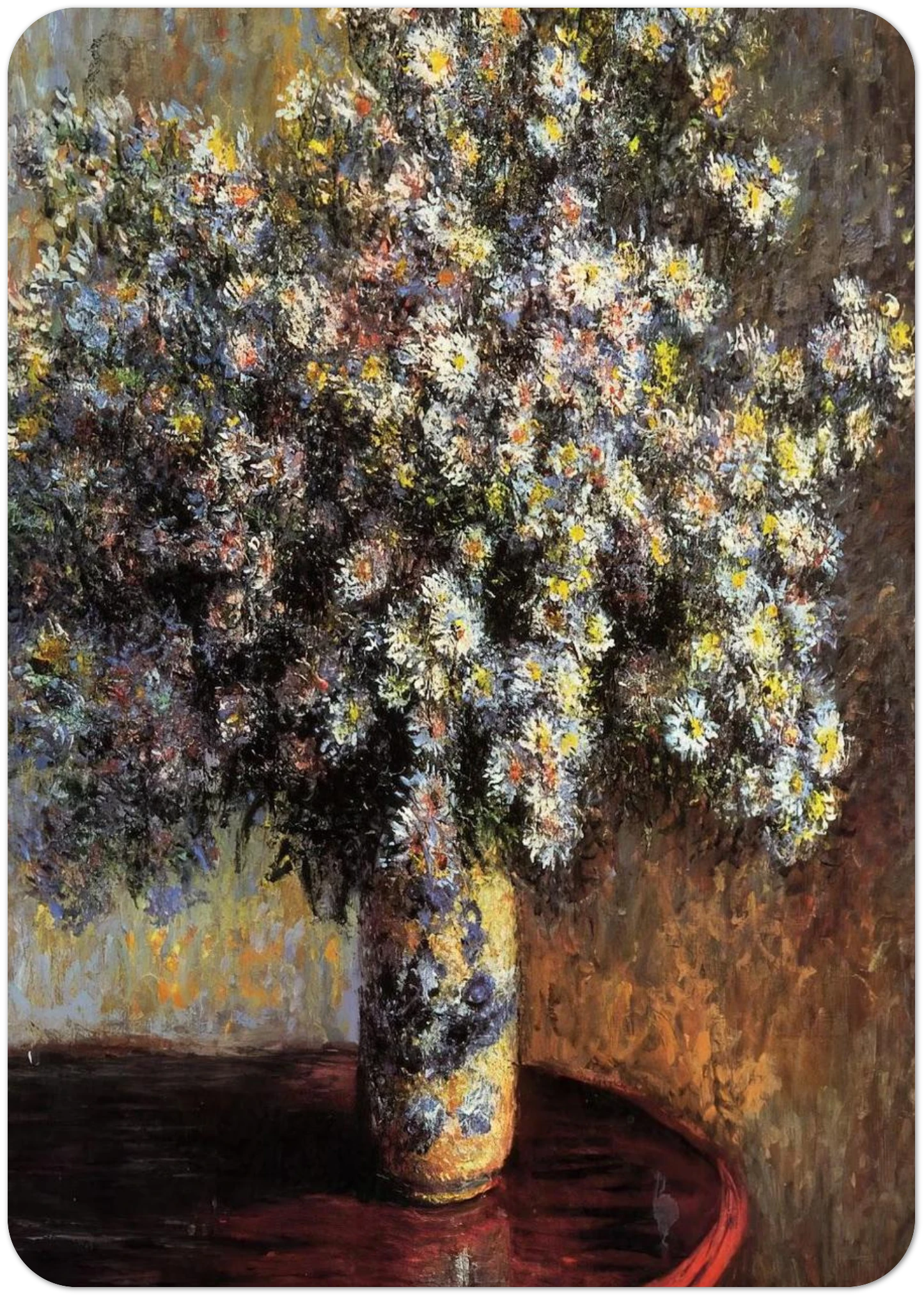 Asters By claude monet Pack of 10 Post Cards | claude monet Post Cards | A6 (10.5 x 14.8 cm) - 4.1 x 5.8 inches