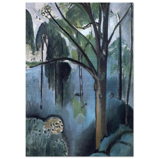 TRIVAUX POND 1917 - Henri Matisse Brushed Aluminum Print - 70x100 cm / 28x40 inches | Henri Matisse Aluminum Print | Henri Matisse Prints