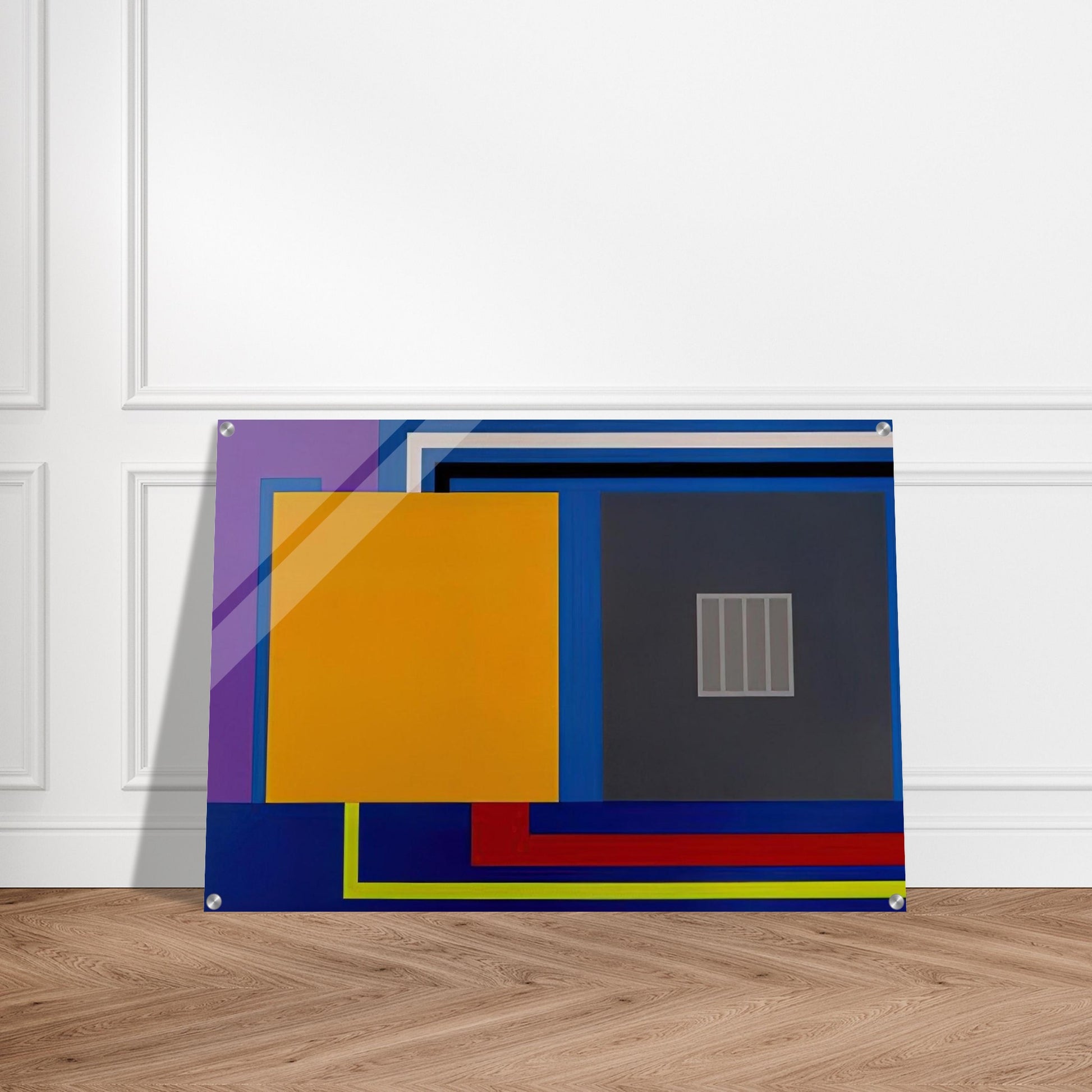 A Perfect World - 1993 - Peter Halley Acrylic Print - 70x100 cm / 28x40″ inches