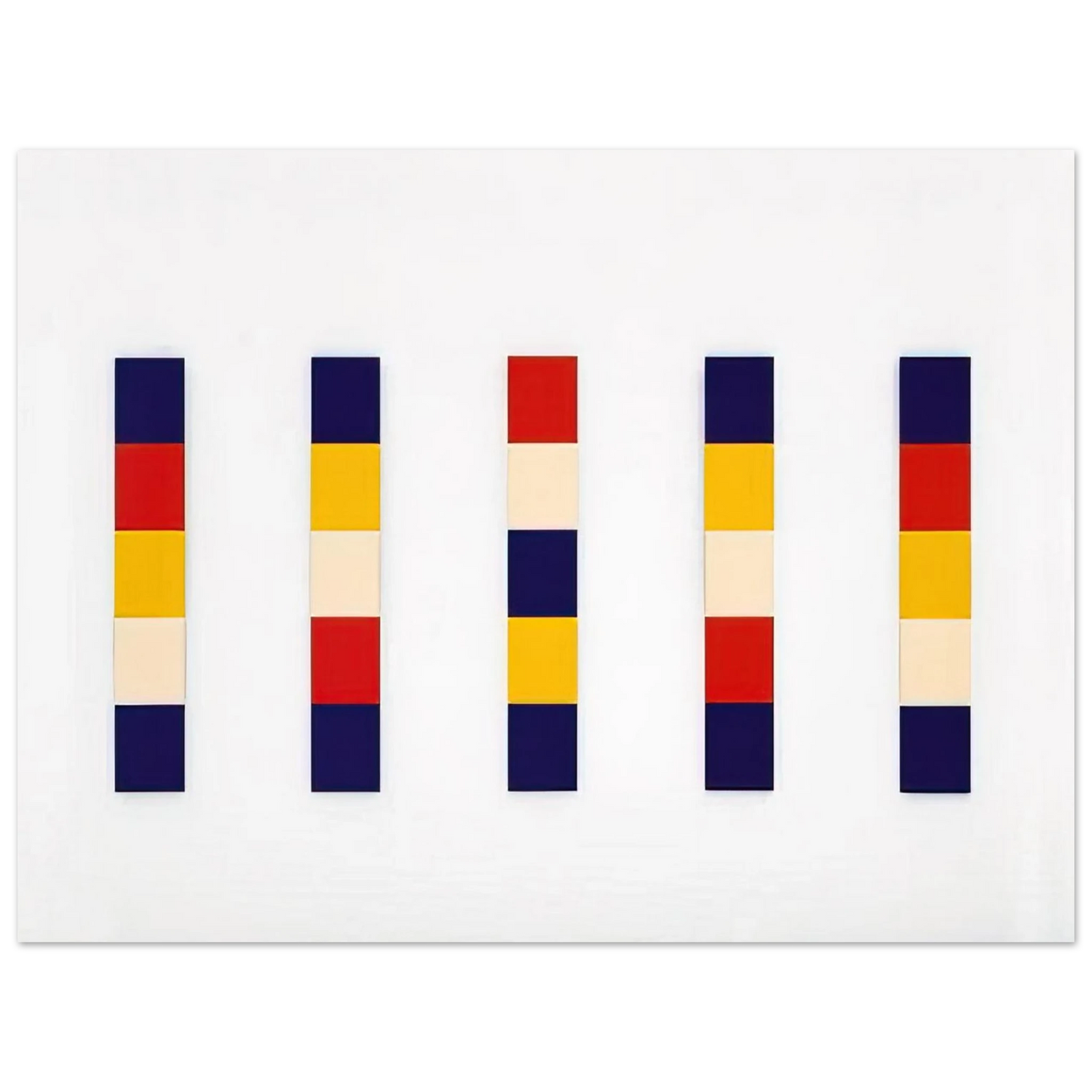 Ellsworth Kelly - Red Yellow Blue White  75x100 cm / 30x40inches Fine Art Poster