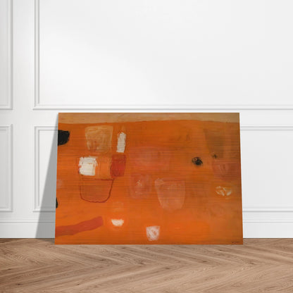 Orange and Red - 1957 - William Scott Brushed Aluminum Print - 70x100 cm / 28x40 inches | William Scott Aluminum Print | William Scott Prints