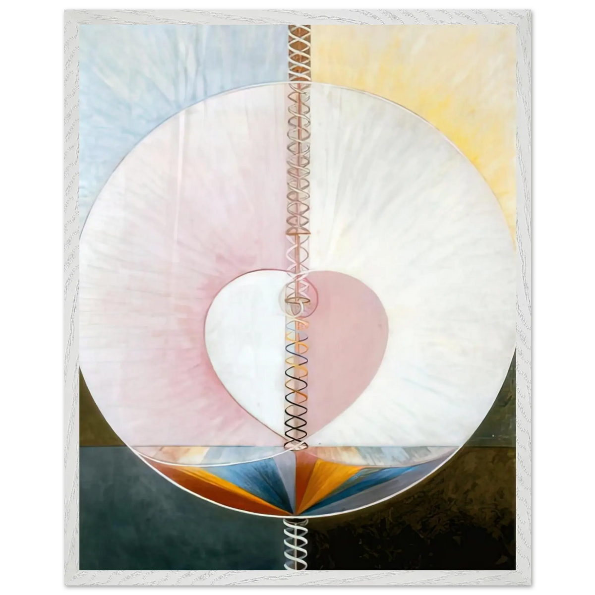 Hilma af Klint - WHAT A HUMAN BEING IS 1910 Wall art - 21x29.7 cm / 8x12" - Fine Art Poster - -
