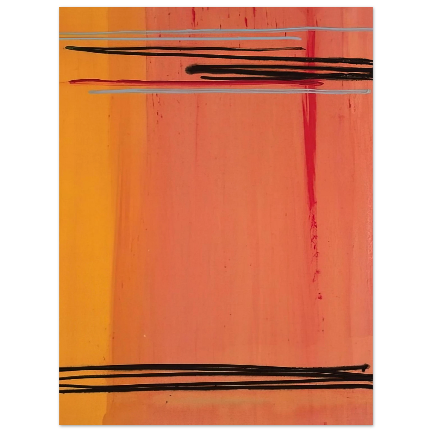 Larry Zox - Caxambus - Color Field Painting  75x100 cm / 30x40inches Fine Art Poster