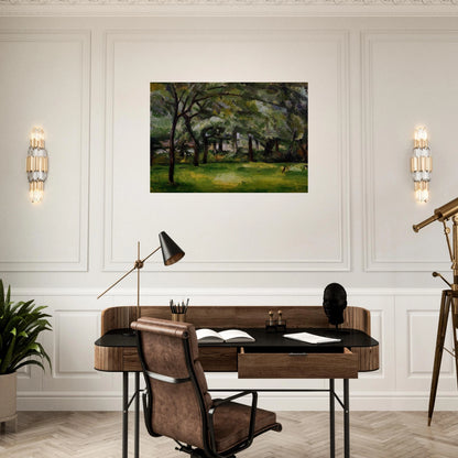 Farm in Normandy. Summer - Paul Cézanne Brushed Aluminum Print - 70x100 cm / 28x40 inches | Paul Cézanne Aluminum Print | Paul Cézanne Prints